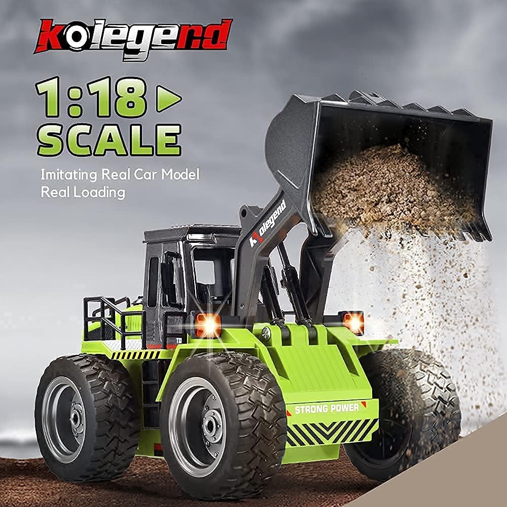 1/18 Scale RC Construction Metal Front Loader 4WD Truck with Rechargeable Battery K501