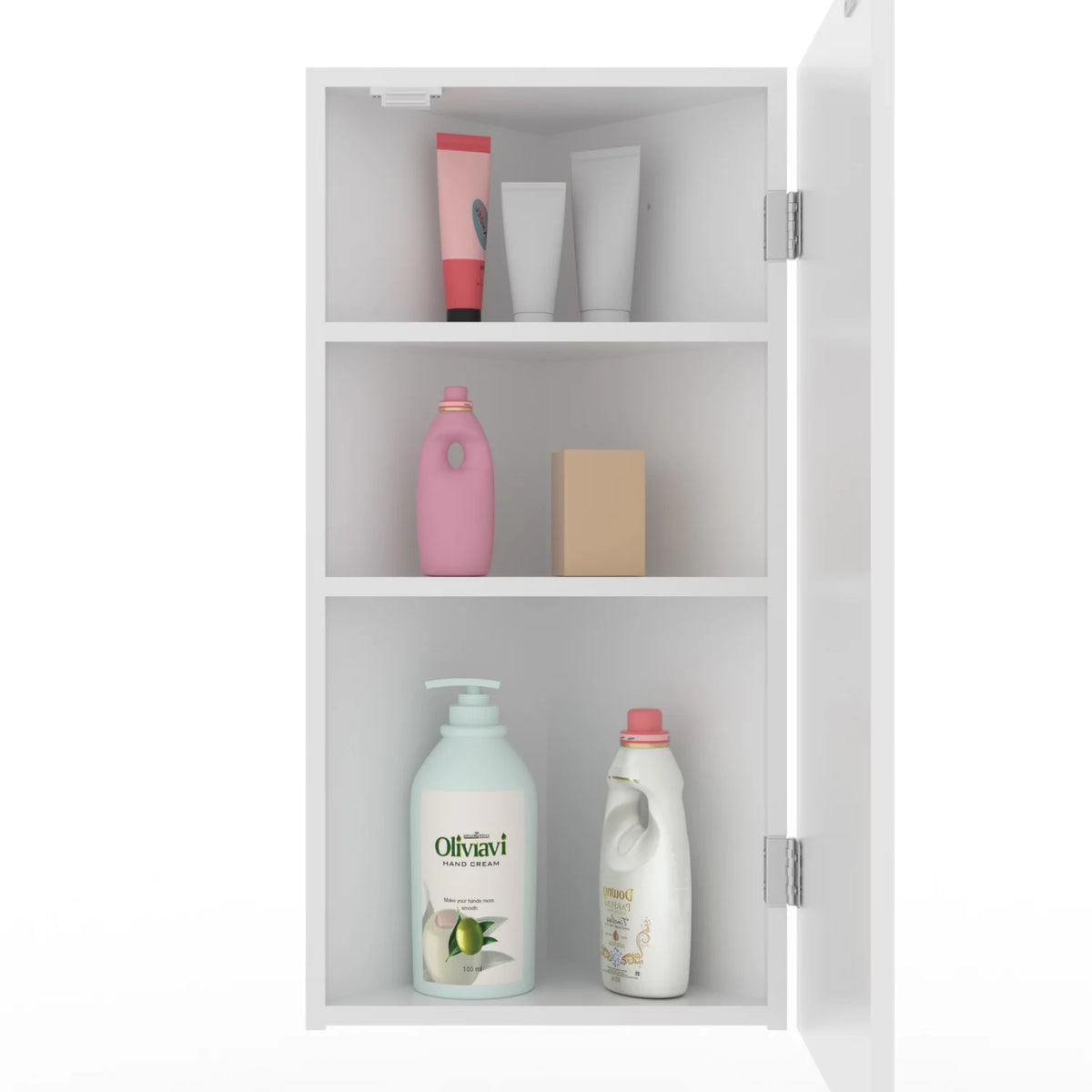 24" Corner Medicine Cabinet with Mirror White X34803