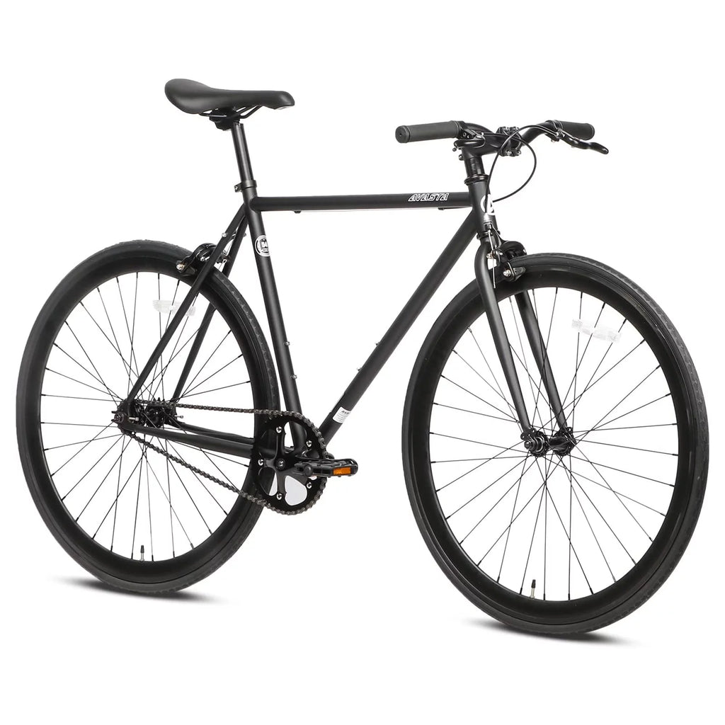 700C Single Speed Fixed Gear Bike, Black A720