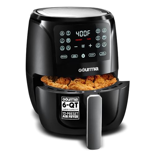4 Quart Digital Air Fryer Oven, Black and Stainless Steel C693091