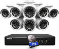 5MP Wired Security Camera System with 1TB Hard Drive, 8CH Surveillance DVR and 8 x 1080p HD Weatherproof CCTV Camera, 100 ft Night Vision K580