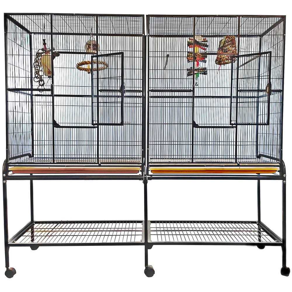Double Flight Cage with Divider N7678