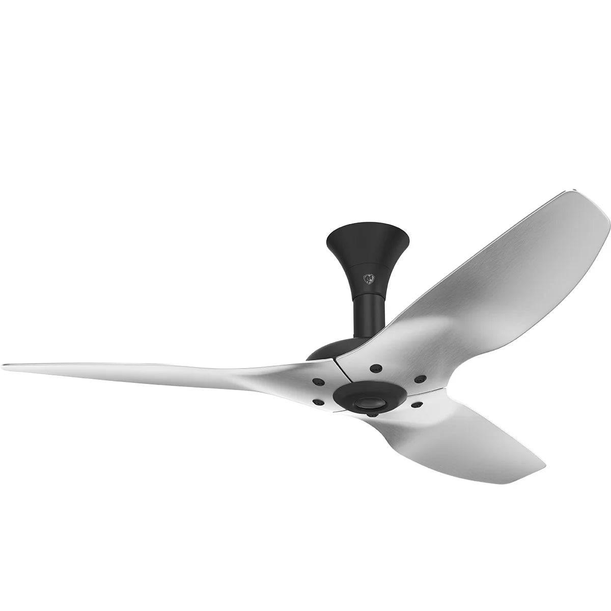 52 Ceiling Fan with Brushed Aluminum Blades and Black Finish Q997