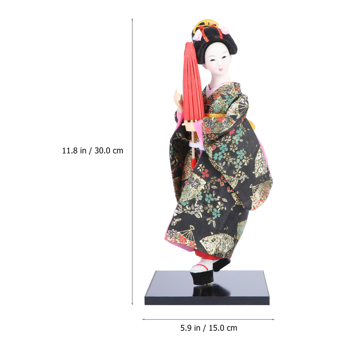 Geisha Ornament Cloth Resin Puppet M571199