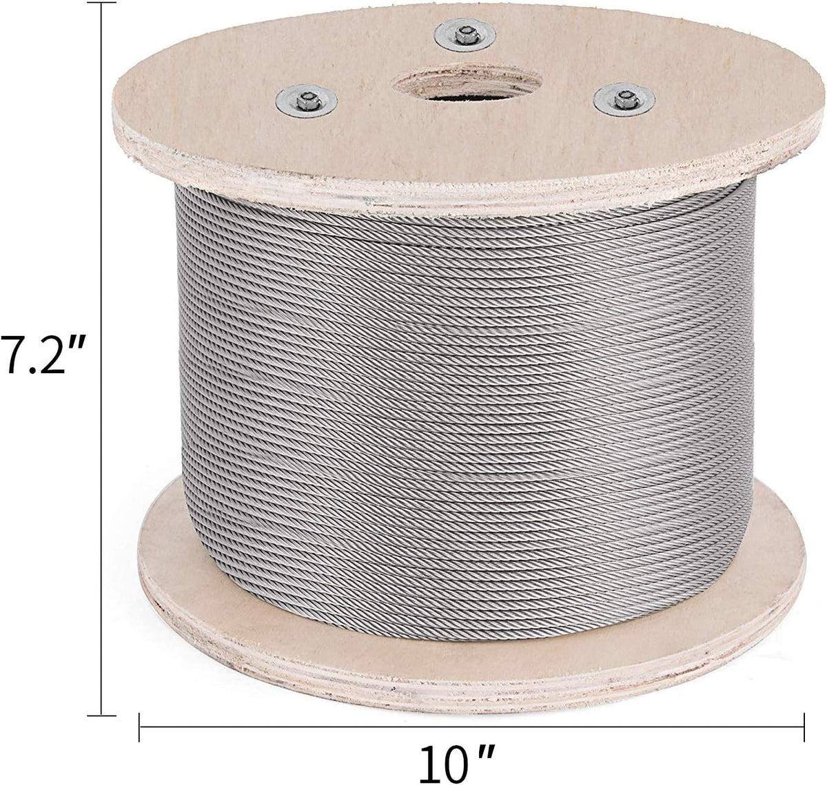 3/16 Inch 7x19 Stainless Steel Aircraft Cable Reel 500FT T316 Wire Rope D395