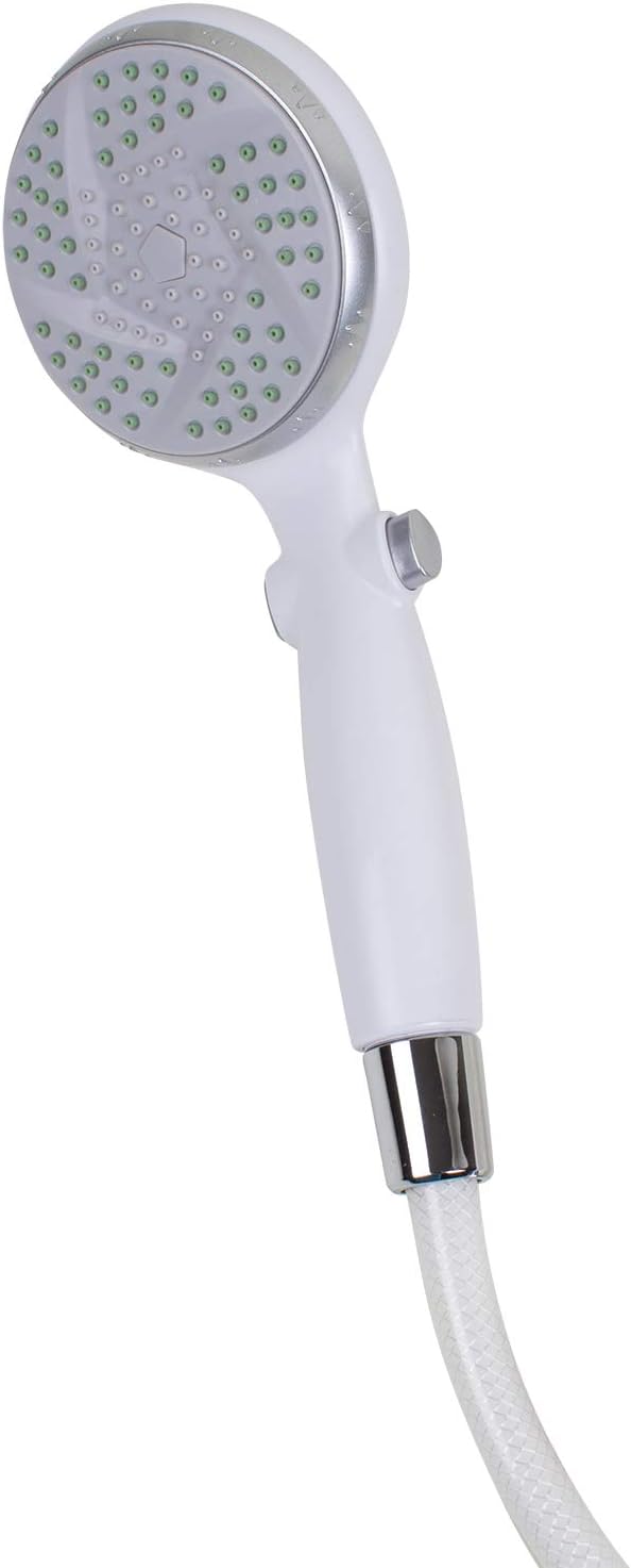 White Handheld Shower Head with 84" Hose U17747