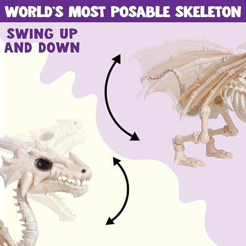 23.6" Mist-Spraying Dragon Skeleton Decoration V356