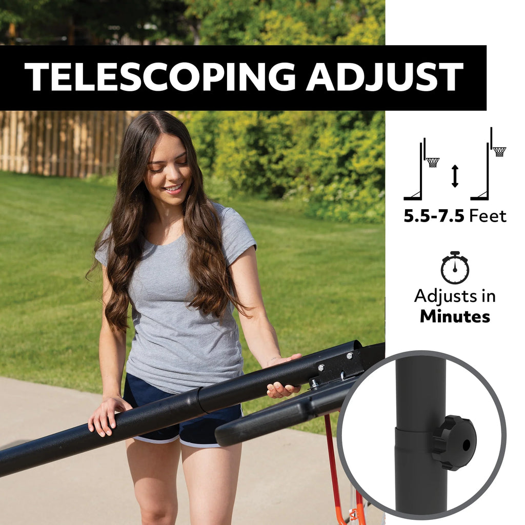 44 inch Adjustable Portable Basketball Hoop Q41710