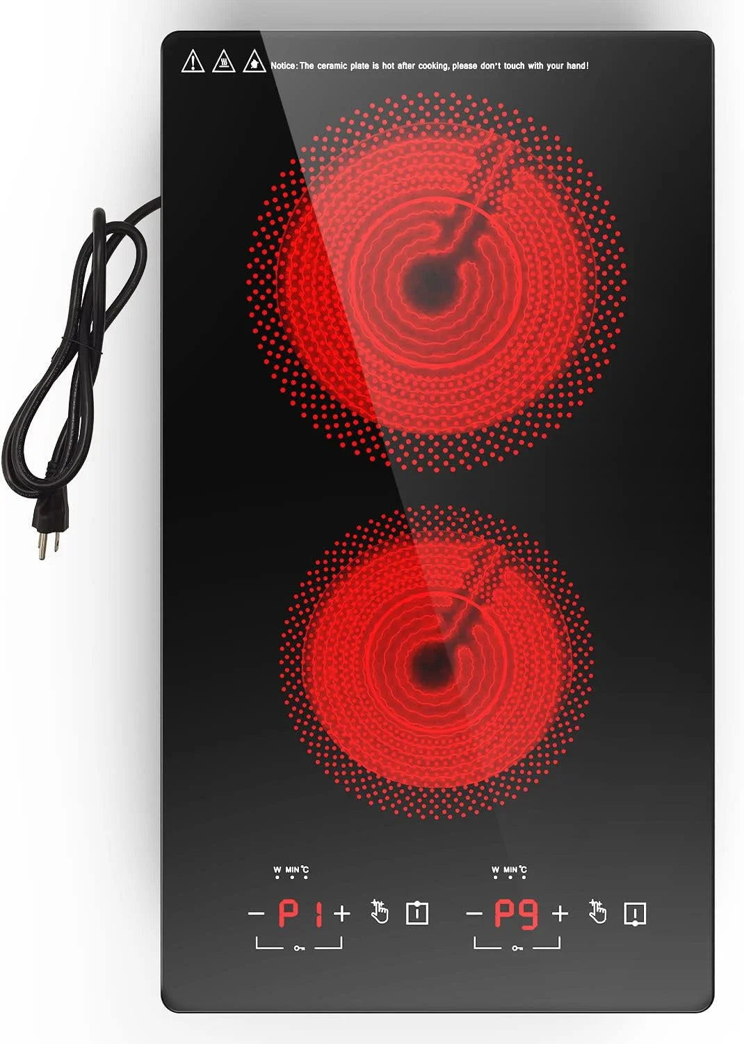 12 Inch 2 Burner Electric Cooktop V96923
