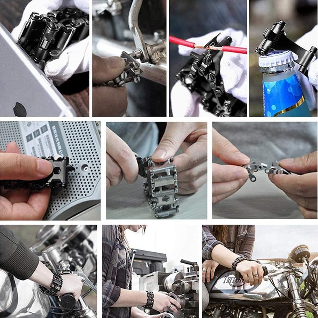 29 In 1 Stainless Steel Survival Bracelet P254352