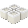 White 4 Pack Plastic Bed Risers O13527