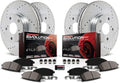 Z23 Carbon Fiber Brake Pads with Drilled & Slotted Brake Rotors Kit V481779