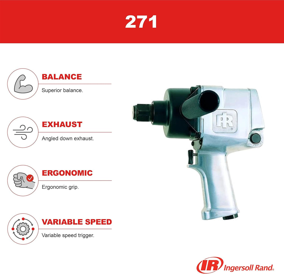 1-Inch Pneumatic Impact Wrench U580216