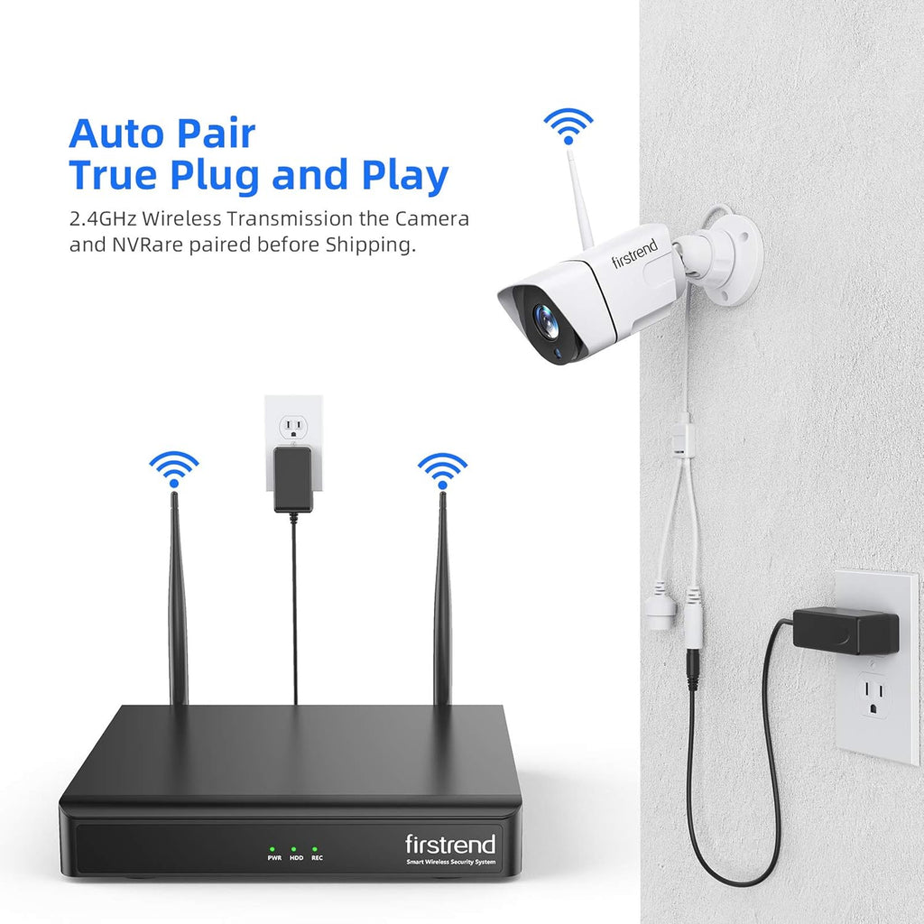 1080P Wireless Security Camera System with 8pcs 1080P HD Camera and 3TB Hard Drive A209830