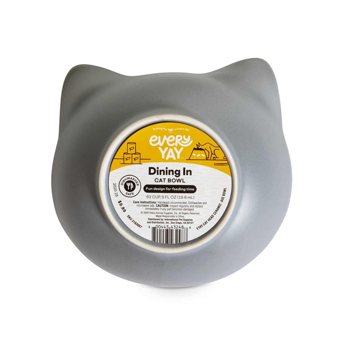 Ceramic Cat Bowl V357