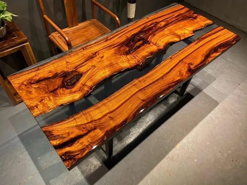Large Epoxy Resin Dining Table Top (48 x 24inches) Y338665