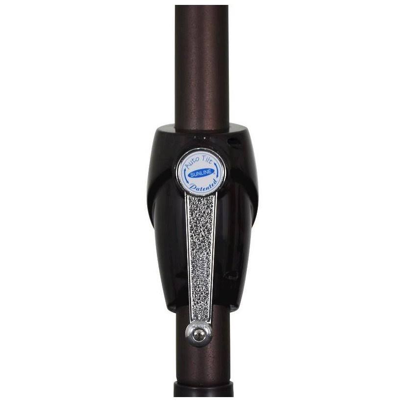 9 ft Aluminum Tilt Crank Lift Patio Umbrella E795947