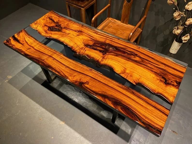 Large Epoxy Resin Dining Table Top (48 x 24inches) Y338665