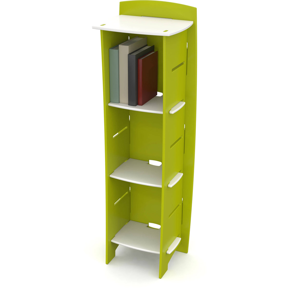 White 3-Shelf Bookcase Y522