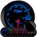 1,600 PSI Nitrous Pressure Gauge Kit - Black Dial - 2-1/16 52mm N111648