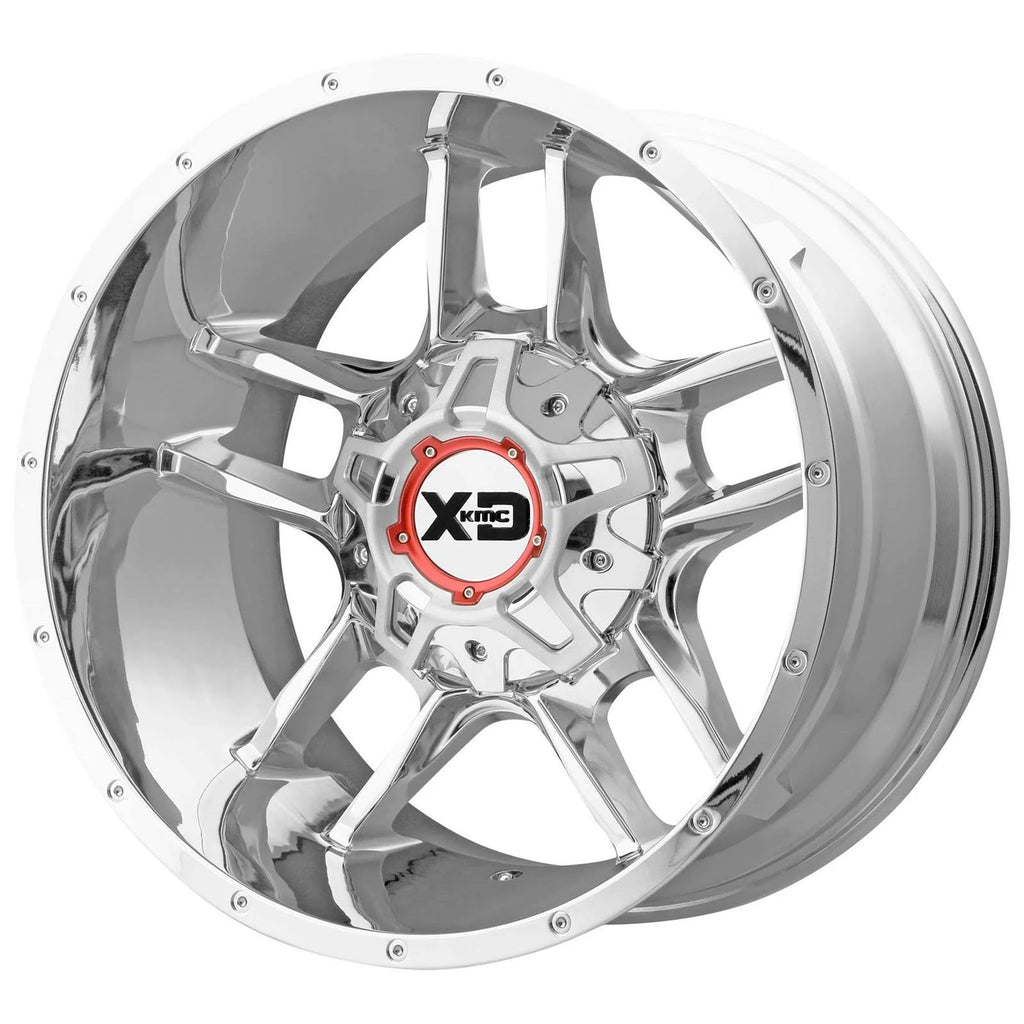20x9 5x5x127/5x139.7 +18mm Chrome Clamp Wheel E5875