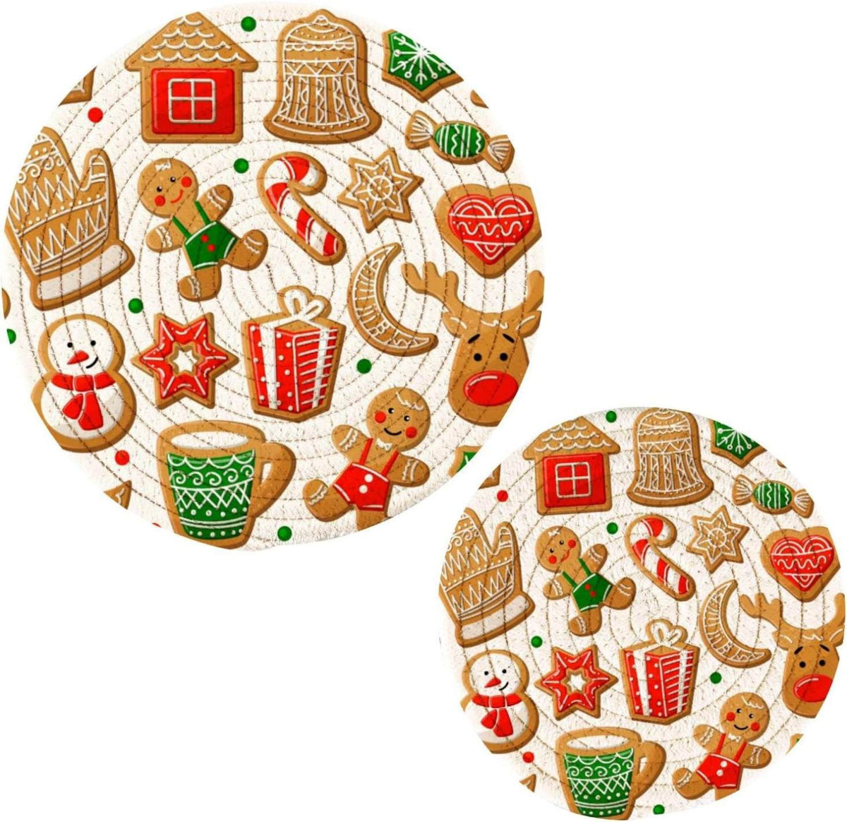 Cotton Woven Potholders Set 2 PCS Y9462