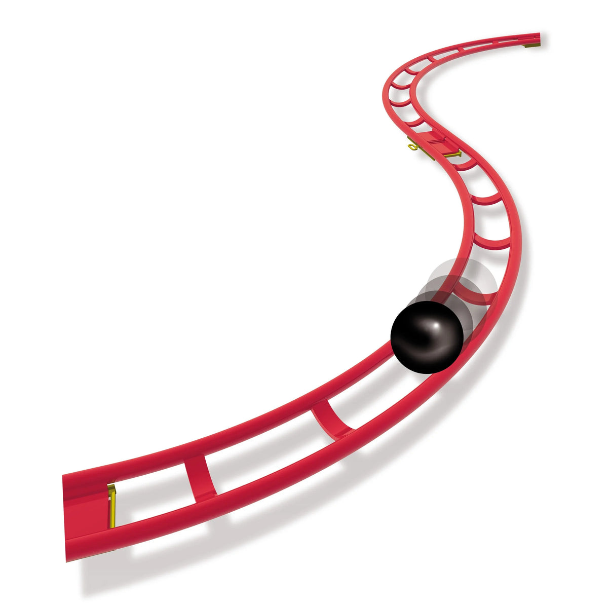 Red Roller Coaster Building Blocks Marble Run Set U21652