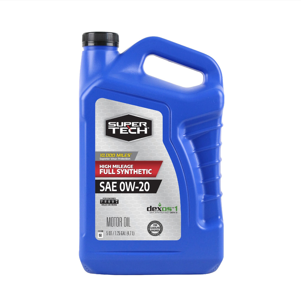 High Mileage Full Synthetic 0W-20 Motor Oil, 5 Quarts G423498