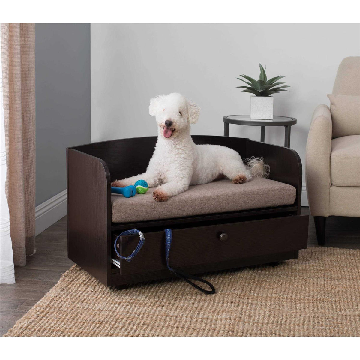 Pet Bed with Storage Drawer F460