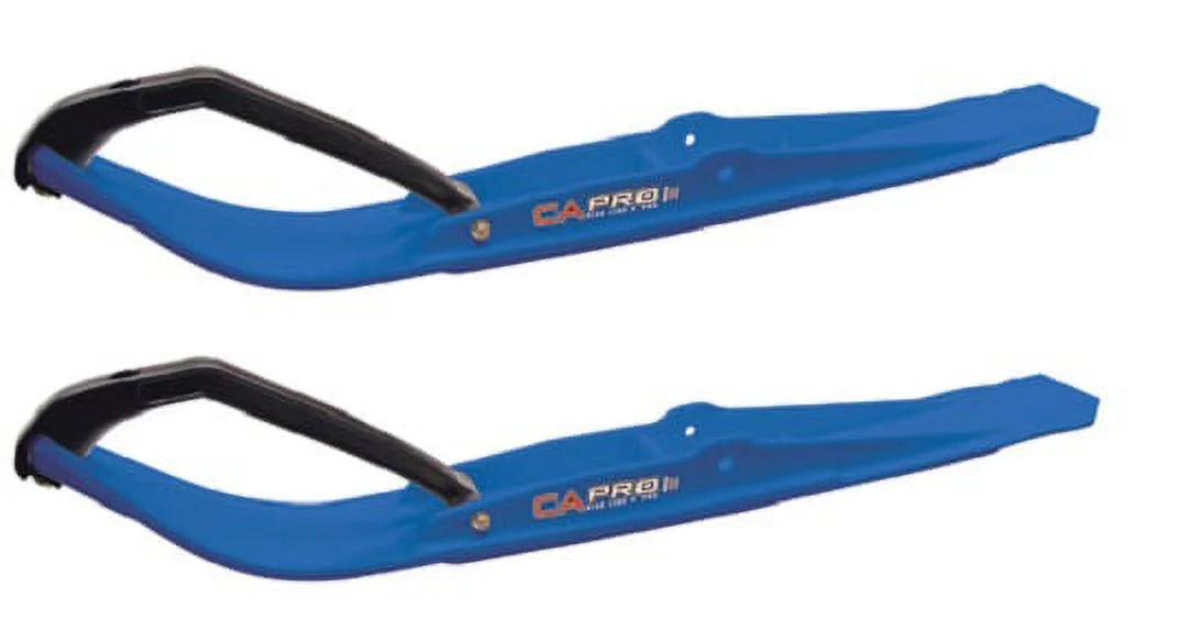 Blue Razor Snowmobile Skis with 10" Round Bars Complete Kit S1509