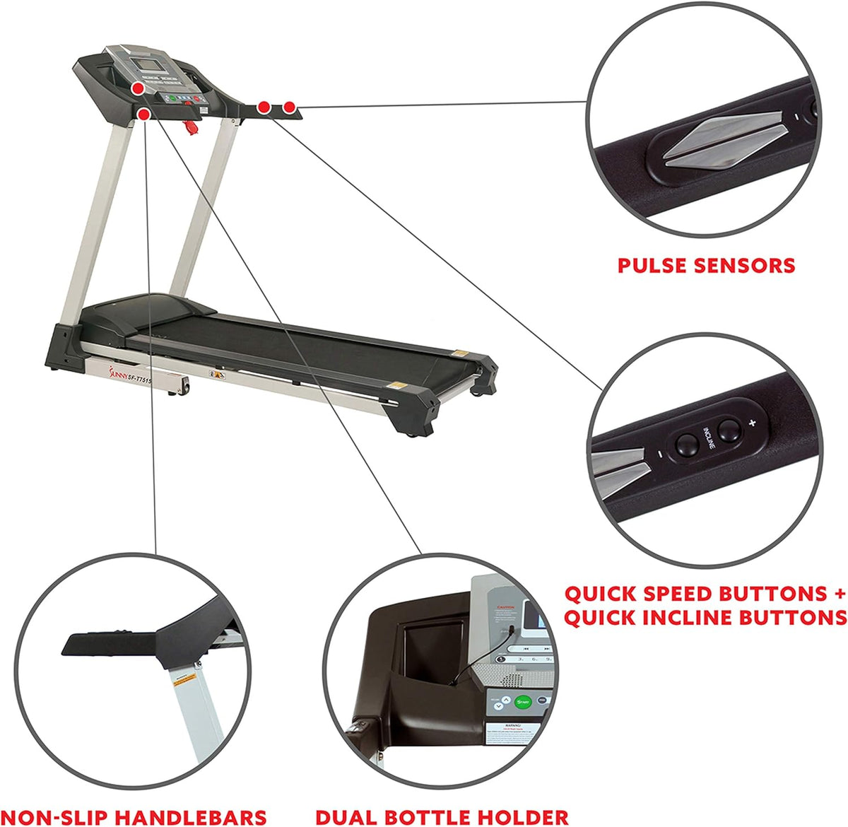 Grey Treadmill with Auto Incline X93441