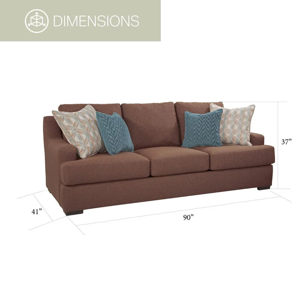 Cinnamon Sloped Track Arm Sofa R611548