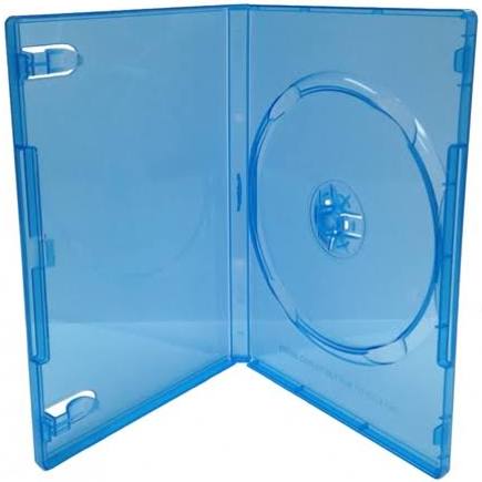 200 Standard Clear Blue Single DVD Cases A6838