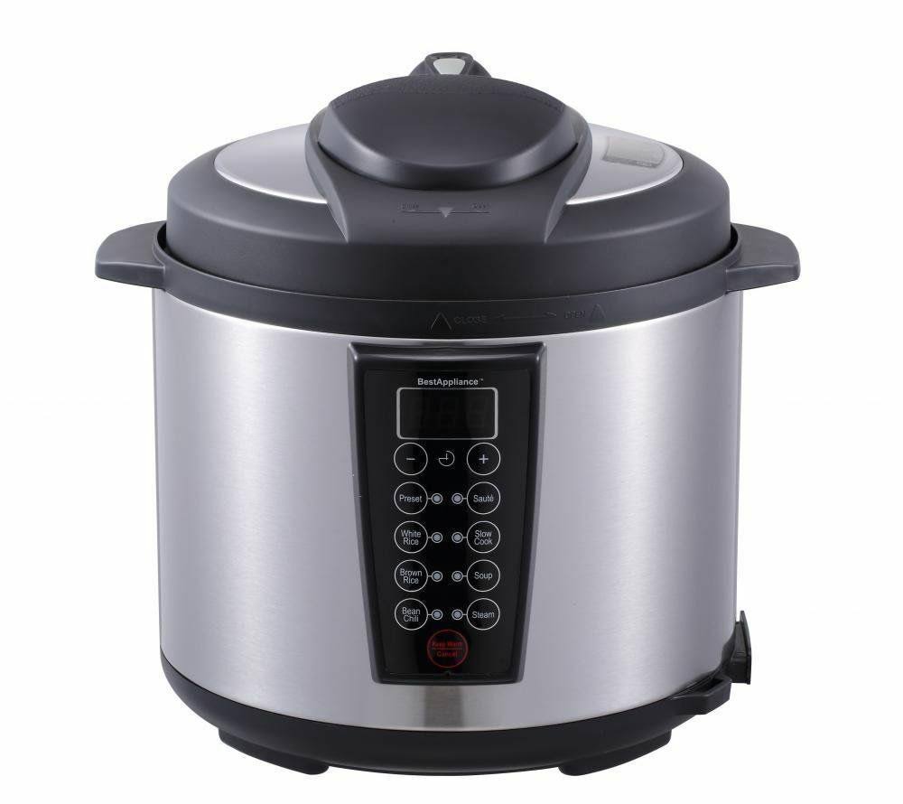 Black 1000-Watt 6-Quart Electric Pressure Cooker R265717