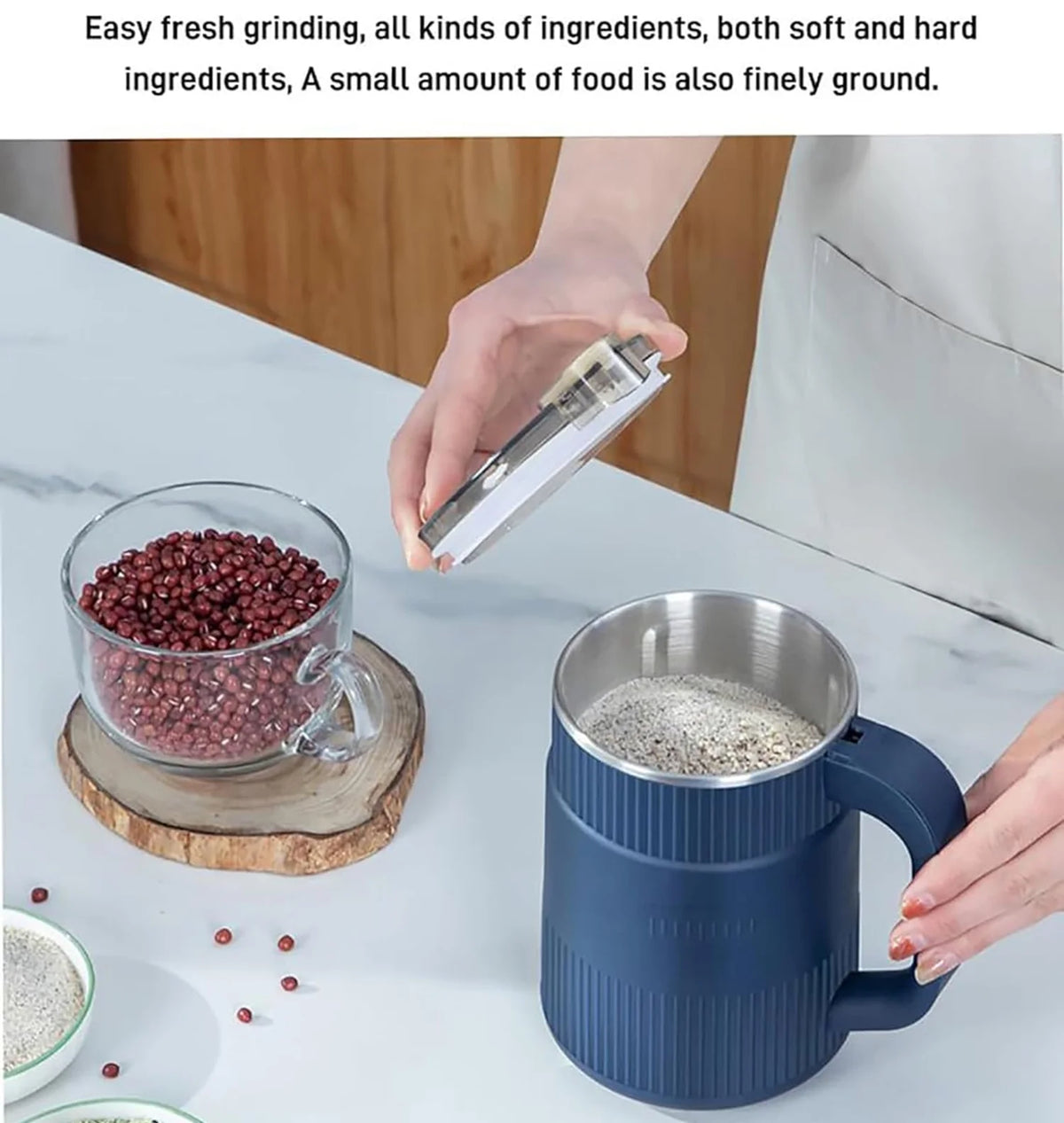 Electric Coffee Grinder with 304 Stainless Steel Blade K2682