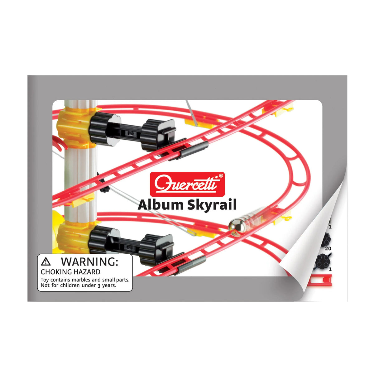 Red Roller Coaster Building Blocks Marble Run Set U21652