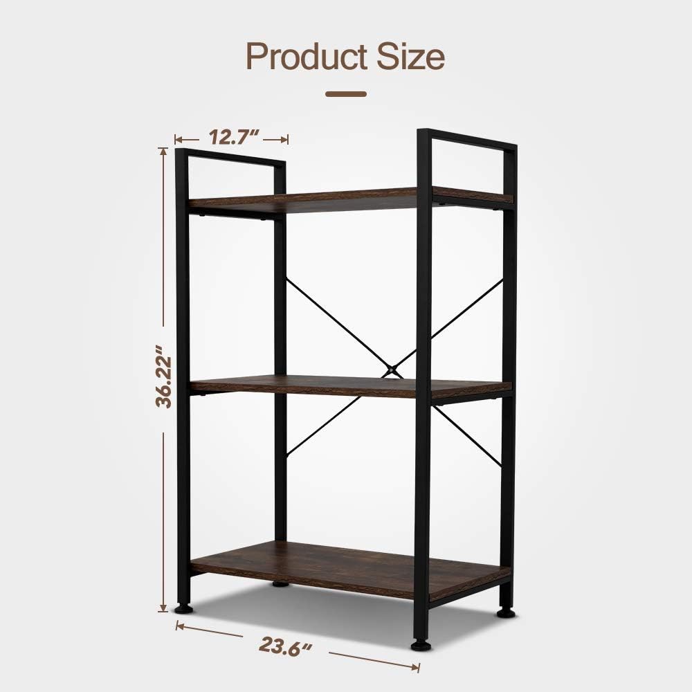 3 Tier Metal Frame Bookshelf W99511