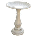 Antique White Birdbath R2143
