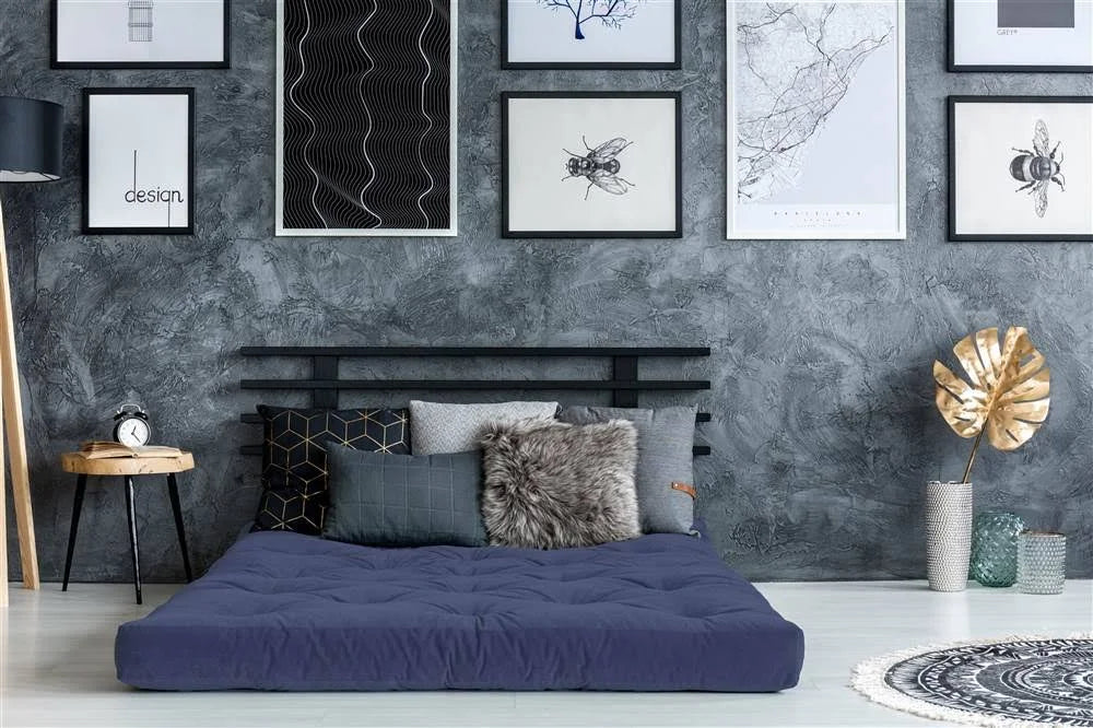 Navy Poly Foam Futon A27705