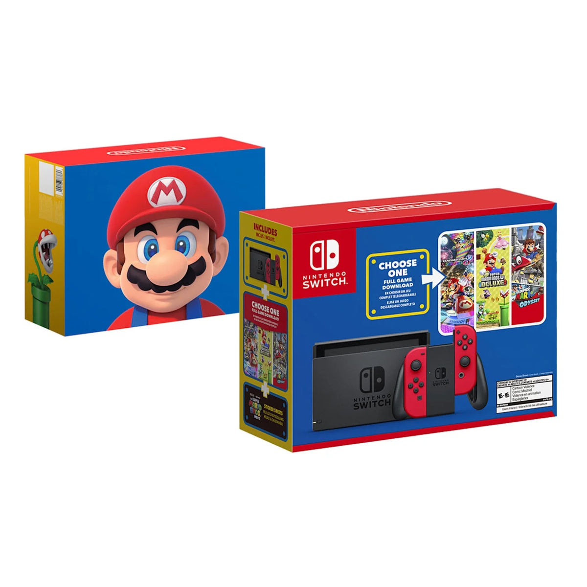 Mario Choose One Bundle with Carry Case, 128GB SD Card, and Animal Crossing Game U63503
