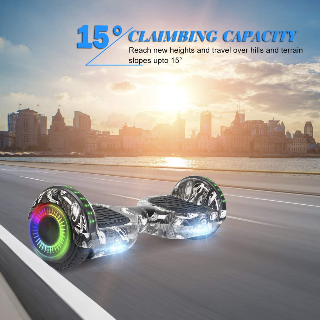 6.5inch Self Balancing Hoverboard with Bluetooth Speaker LED Lights U70730