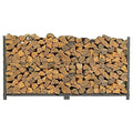 8 Foot 1/2 Cord Firewood Log Rack with Black Texture Powder Coat Finish B854230
