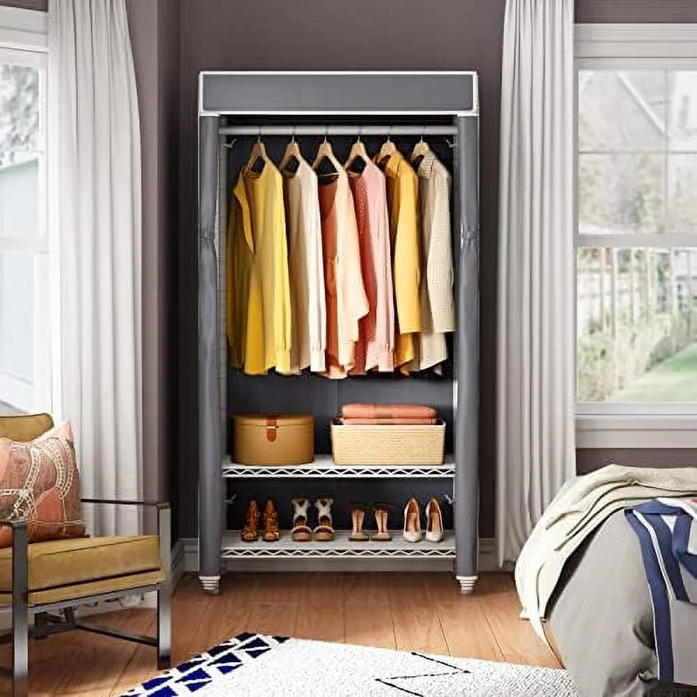 3 Tiers Garment Rack with Cover L202954