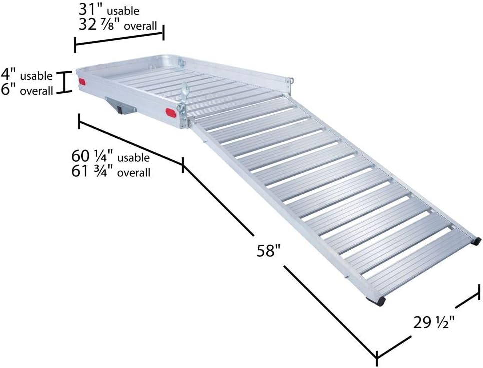 Aluminum Cargo Carrier with Ramp P840032