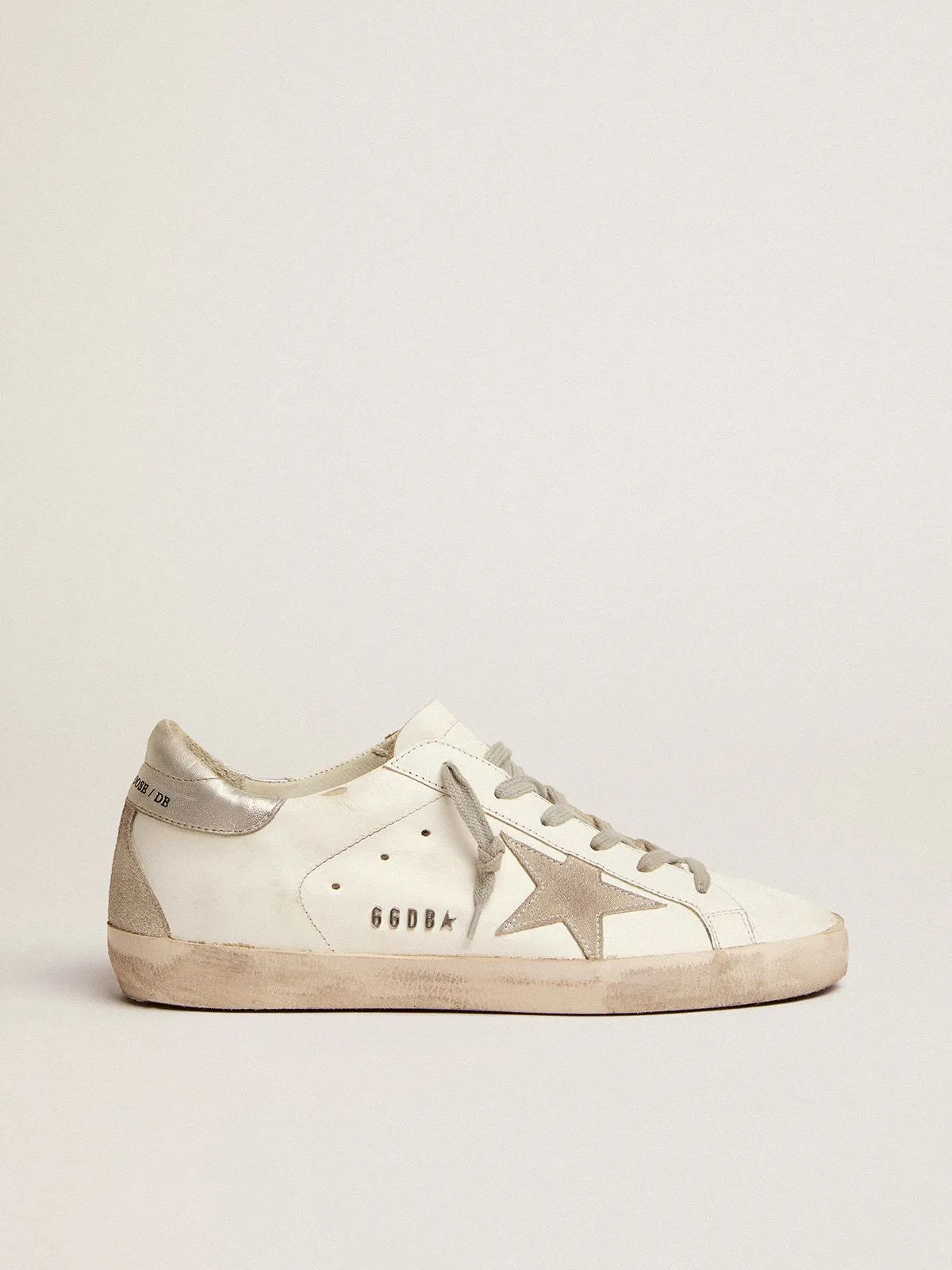 Super-Star Sneakers with Heel Tab and Stud Lettering I108