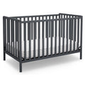 Charcoal Gray 4-in-1 Convertible Baby Crib K6125