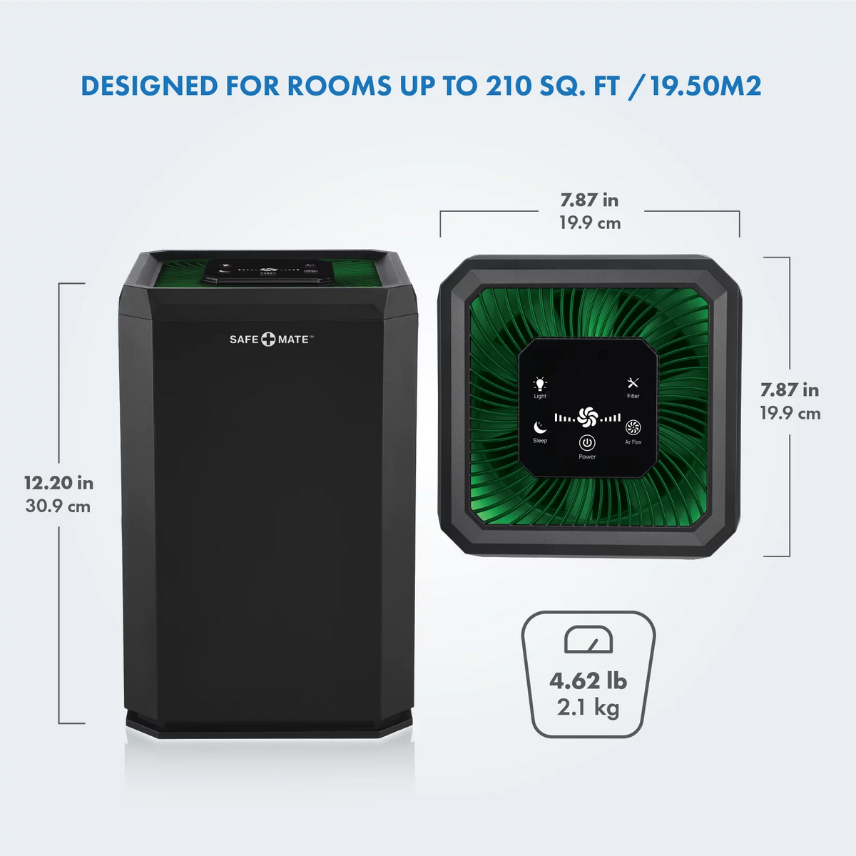 Black True H13 HEPA Air Purifier L7264