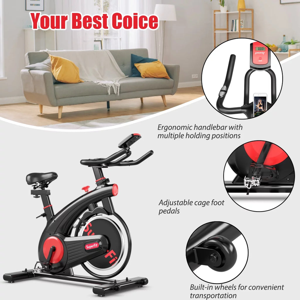 Indoor Cycling Bike with Heart Rate Monitor L30075