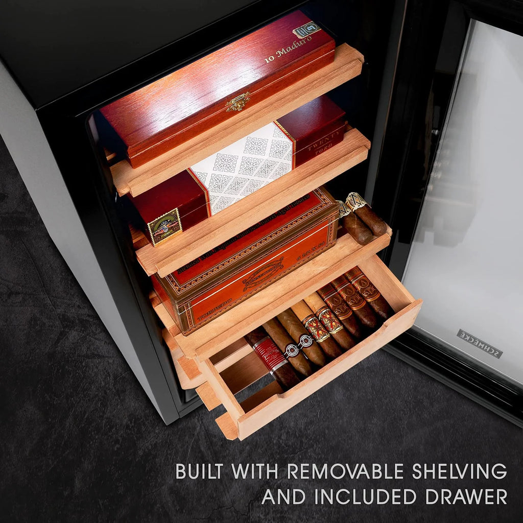 250 Cigar Cooler Humidor with Humidity Control Stainless Steel C543654