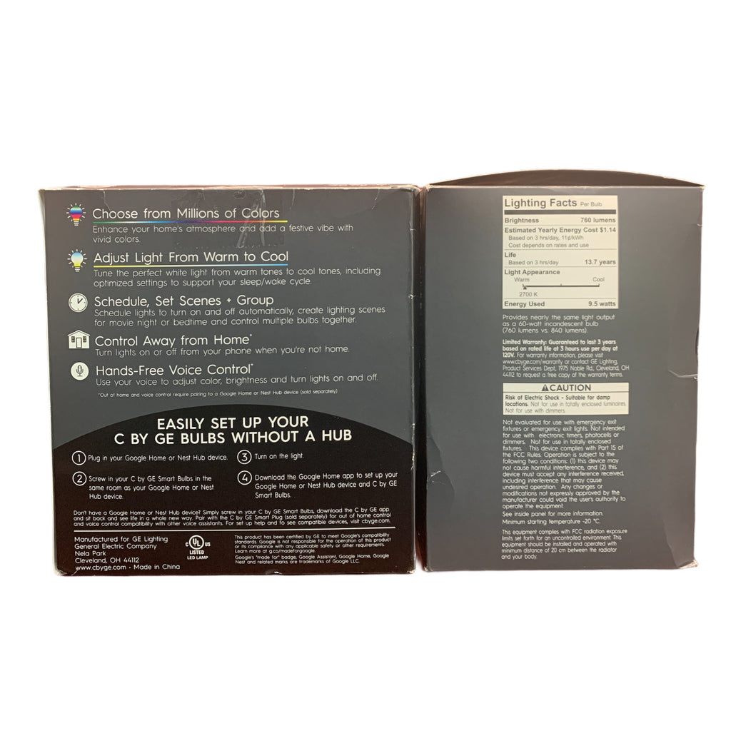 3 Pack Full Color Smart LED Bulbs E8745